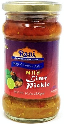 Lime Pickle Mild (achar, Spicy Indian Relish) - 10.5oz (300g) - Rani ...