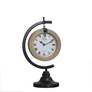 VIP Metal 14 in. Black Hanging Table Clock - 1 of 4