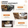 Lirago Rustic Brown Cat Litter Box Enclosure 34.7x18.9x34"-2-Box Furniture with Side Vents - 4 of 4