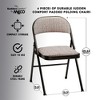 MECO 4-Pack of Sudden Comfort Deluxe Fabric Padded Folding Dinning Chairs with 16 x 16 Inch Seat and Non Marring Leg Caps - image 4 of 4