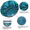 4 PCS Shower Caps for Women, Bath Caps, Double Waterproof Layers Shower Cap, - 3 of 4