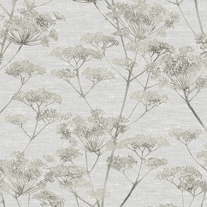 Serene Seedhead Grey Wallpaper - 1 of 4