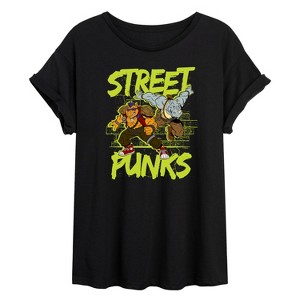 Women's - Teenage Mutant Ninja Turtles - Street Punks Oversized Graphic T-Shirt - 1 of 4