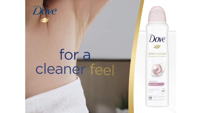 Dove Beauty Advanced Care Beauty Finish 48-Hour Women&#39;s Antiperspirant &#38; Deodorant Dry Spray - 3.8oz, 2 of 15, play video