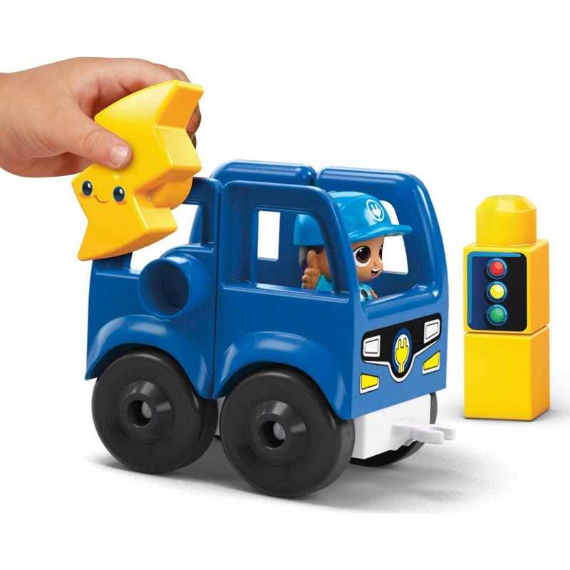 MEGA BLOKS Toy Blocks Charge &#38; Go Bus with 2 Figures - 34pcs, 5 of 8