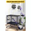 64" H Deluxe Small Animal Cage – 4‑Tier with Removable Ramp, Hammock, Storage Stand & Removable Tray, for Ferrets/Chinchillas/Guinea Pigs/Hamsters - 2 of 4