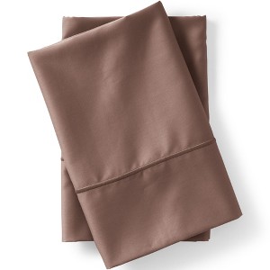 Lands' End 400 Thread Count Premium Supima Cotton No Iron Sateen Pillowcases - 1 of 2