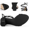 Perphy Strappy Lace Up Chunky High Heel Sandals for Women - 3 of 4