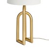 Nourison 23" Gold Brushed Metal Interlock Modern Table Lamp - 4 of 4