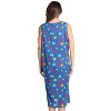 Just Love Womens Nightgown - Sleeveless Henley Oversized Sleepwear Gown - 3 of 3