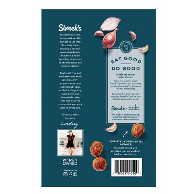 SIMEK'S Original Beef Meatballs - Frozen - 22oz