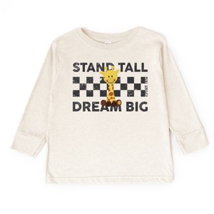The Juniper Shop Mini Smiley Stand Tall Dream Big Toddler Long Sleeve Tee - 1 of 4