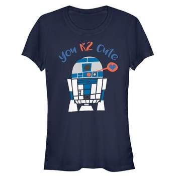 Women\'s Star Wars Valentine\'s Target Cute Too Day T-shirt R2-d2 