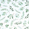 Hudson Baby Infant Girl Cotton Fitted Crib Sheet, Eucalyptus, One Size - 2 of 2
