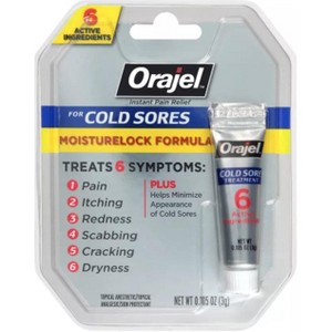 Orajel Moisturelock Cold Sore Treatment, Gel - 0.105 Oz - 1 of 4
