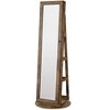 Mirror Jewelry Cabinet Organizer 360° Rotating Jewelry Armoire Storage Box - 2 of 4