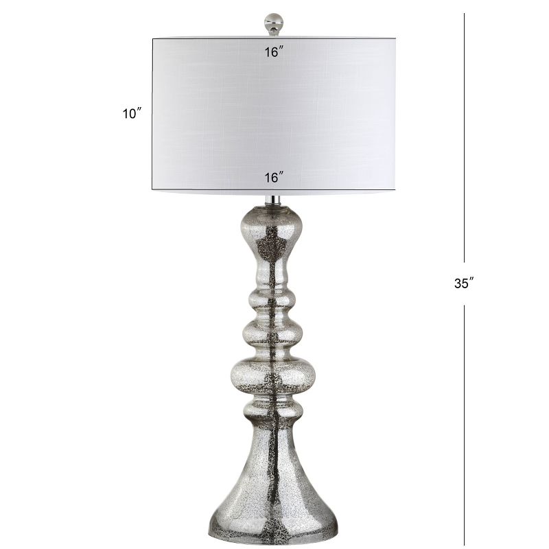 35" Madeline Curved Glass Table Lamp (Includes LED Light Bulb) - JONATHAN Y, 5 of 6