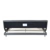 Queen Size Upholstered Platform Bed with LED Lighting - 3 of 4