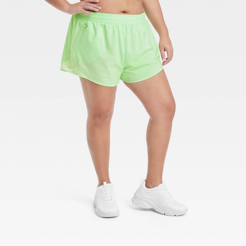Women's Woven Mid-Rise Run Shorts 3" - All In Motion™, 1 of 4