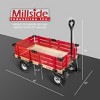 Millside Industries Classic Wood Wagon Cart with Removable Wooden Side Racks and Pneumatic Tires, Red - 2 of 2