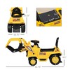 VisioGear Baby Walkers, Kids Excavator Ride-on Pulling Cart with Under-Seat Storage, Baby Walkers for Boys and Girls, Yellow, 32.75"*10.75"*15.25" - 2 of 4