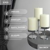 3x4 inch Pillar Candles Set of 3 ¨C Unscented Dripless Rustic Candles for Decor, Centerpieces, Weddings - 2 of 4
