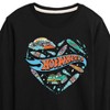 Boys' - Hot Wheels - Surfing Mix In A Heart Long Sleeve Graphic T-Shirt - 2 of 4