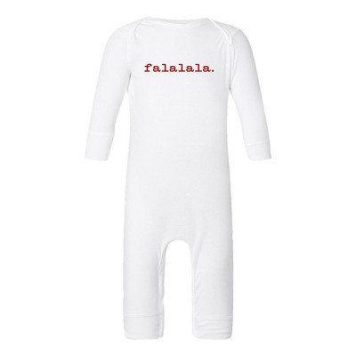 The Juniper Shop Fa La La Puff Print Baby Romper