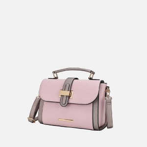MKF Collection Willa Solid and Color-Block Women’s Shoulder Satchel Bag by Mia K - 1 of 4