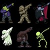 Men's Design By Humans Dabbing Halloween Creatures Skeleton Zombie Dab By vomaria Tank Top - 2 of 4