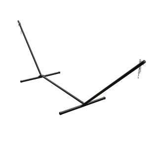 15' Two-Point Patio Hammock Stand - Black/Bronze - Algoma: Steel Frame, All-Weather, No Tools Assembly - 1 of 3