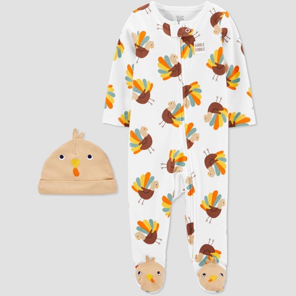 6 Months - Baby Turkey Sleep N' Play - Just One You® made by carter's white