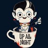 Men's Design By Humans Dracula and coffee By ppmid T-Shirt - 2 of 4
