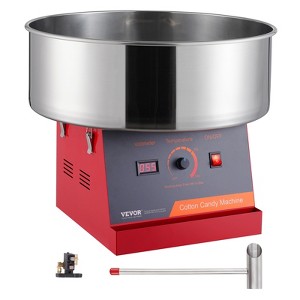 VEVOR Electric Cotton Candy Machine, 1000W Candy Floss Maker, Commercial Cotton Candy Machine with Stainless Steel Bowl, and Sugar Scoop - 1 of 4