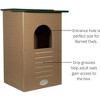 JCs Wildlife Recycled Poly Lumber Barred Owl Nesting Box - Mounting Hardware and Pine Shavings Included - Dedicated Clean Out Door - Made in the USA - 4 of 4