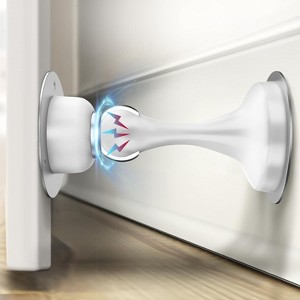 DOMETOUR Magnetic Door Stopper with Double-Sided Tape, No Drilling, Strong Hold, Door Catch for Bottom of Door - 1 of 4