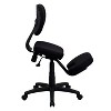 Emma and Oliver Mobile Ergonomic Kneeling Posture Task Office Chair in Black Fabric - 3 of 4