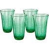 ARTLAND Savannah Green Bubble Glass 18 Ounce Highball Tumbler, Set of 4 - 2 of 2