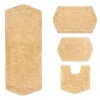Waterford Collection Cotton Tufted Set of 4 Bath Rug Set - Home Weavers - 2 of 4