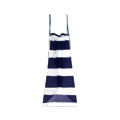 XL Vogue Bag Horizontal Navy Striped on White - Spritz&#8482;