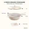 Granitestone Zuka Everyday Pan 8" Nonstick Multi-Functional Saute Pan with Lid and Nylon Spoon - 2 of 4