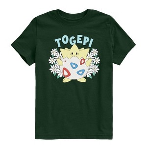 Boys' - Pokémon - Floral Togepi Short Sleeve Graphic T-Shirt - 1 of 3