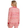 Jockey Women's Fam Jams Long Sleeve Henley 1X Bear Isle Print - 2 of 4