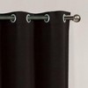 Kate Aurora Set of 2 Thermal Room Darkening Grommet Top Curtains For Small Windows - 63 in. Long - Black - 3 of 3