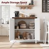 Whizmax Buffet Cabinet Farmhouse Sideboard Storage Cabinet with Doors and Shelves, Entryway Cabinet Accent Cabinet for Living Room Dining Room - 3 of 4