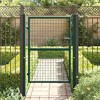 VidaXL Fence Gate Steel 39.4 inches x49.2 inches  Green - 2 of 4