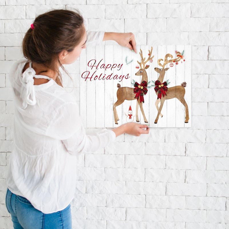 24" x 36" Reindeer Christmas by Pi Holiday Poster Art Print Wall Art - Americanflat, 3 of 8