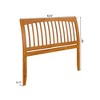 AFI Furnishings Orleans Queen Sleigh Solid Wood Slat Headboard, Light Toffee - 3 of 4