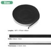 Unique Bargains High Temp Self Stick Heat Resistant BBQ Gasket Tape Grill Gasket Black White - 3 of 4