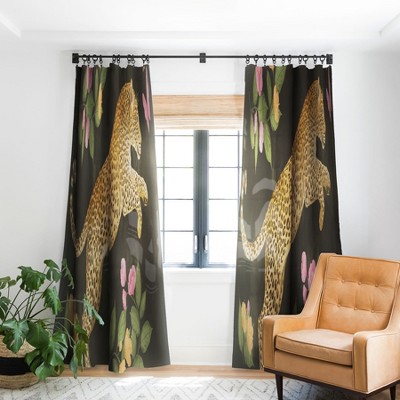 Laura Graves reach for it 50" x 84" Single Panel Room Darkening Window Curtain - Society6